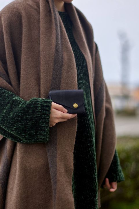 三つ折り財布 [ブラック] / Mini Wallet [BLACK]