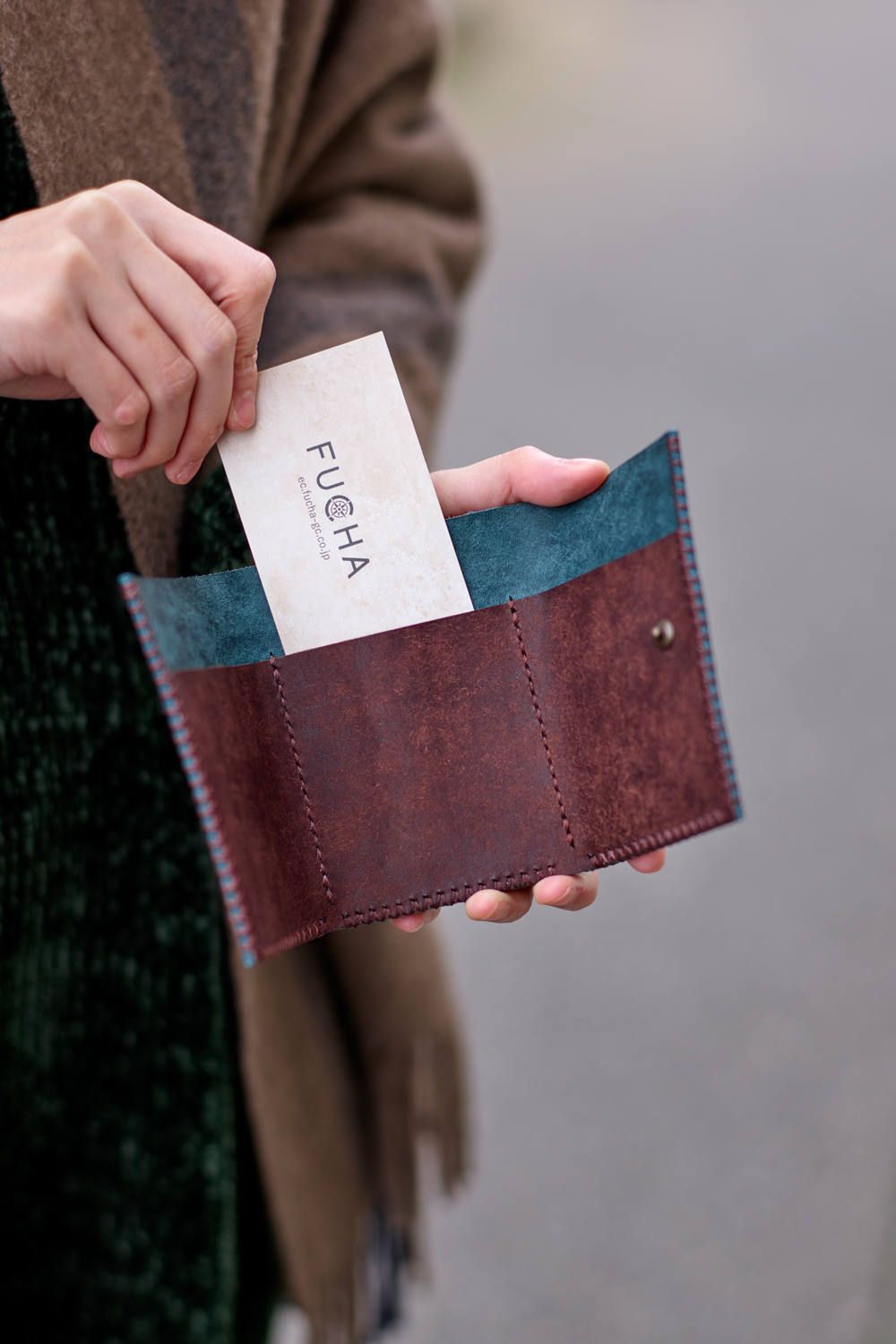 三つ折り財布 [ブルー] / Mini Wallet [BLUE]