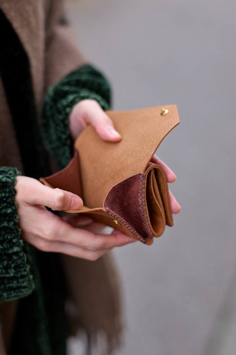 三つ折り財布 [キャメル] / Mini Wallet [CAMEL]