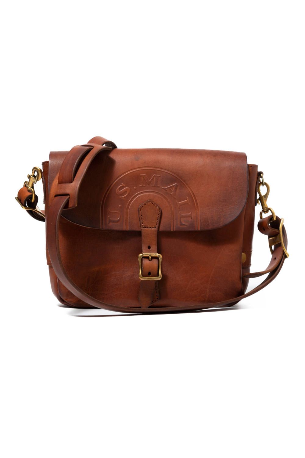 【25SS予約受付中｜12/17まで】 LEATHER POSTMAN MINI SHOULDER BAG [CAMEL] | ミニショルダーバッグ / キャメル