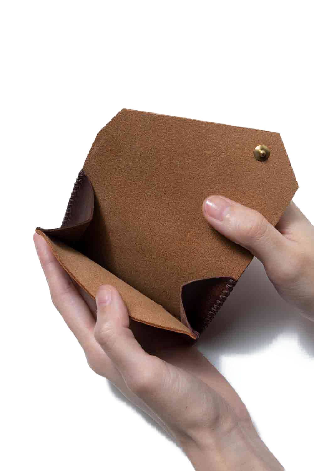 三つ折り財布 [キャメル] / Mini Wallet [CAMEL]