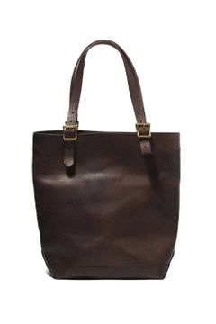 【25SS予約商品】LEATHER TRAVEL TOTE BAG - HEIGHT [BROWN] | トラベル トートバッグ (ハイト) / ブラウン