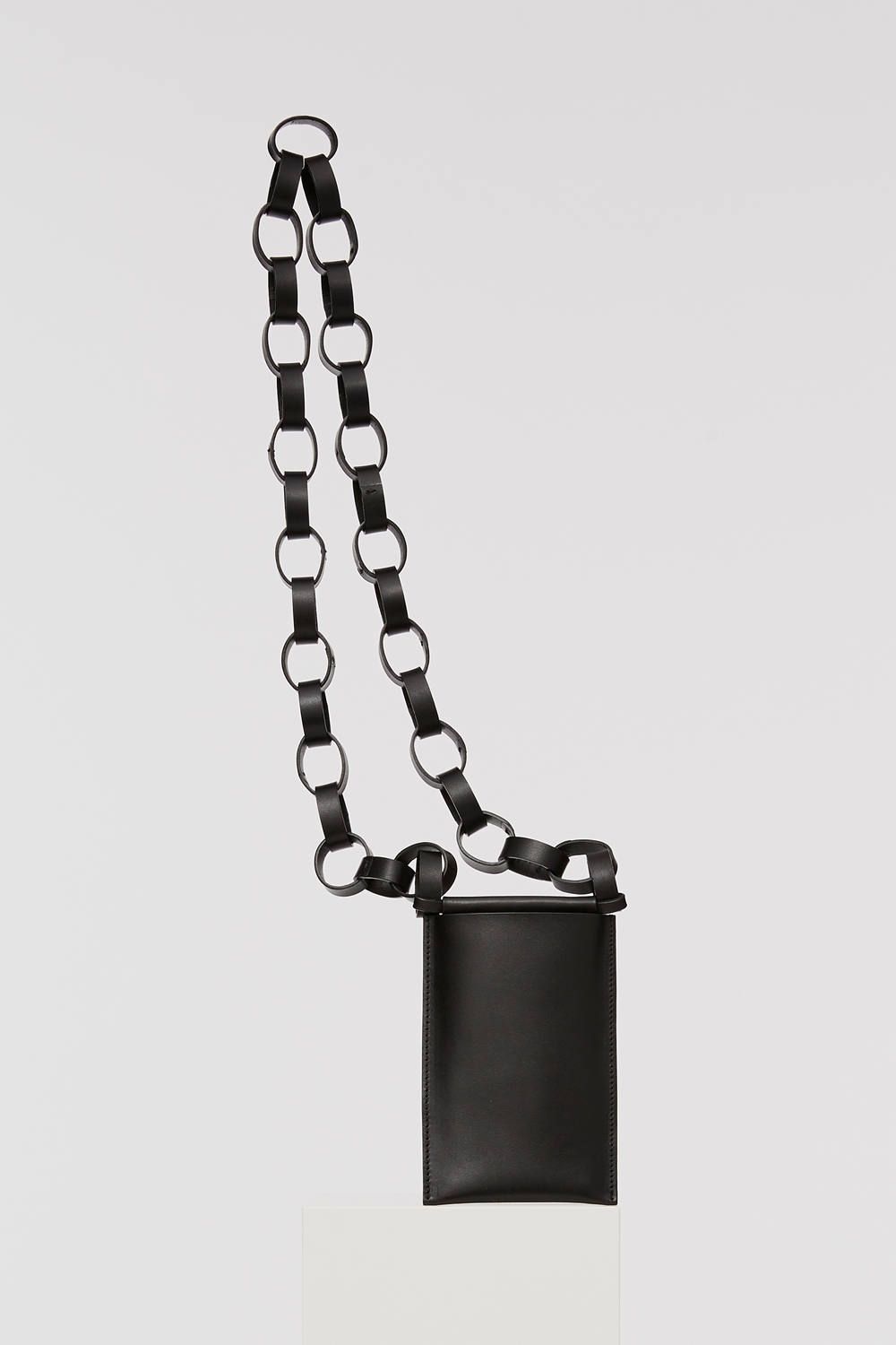 Building Block - iPhone SLING with Leather Chain [BLACK