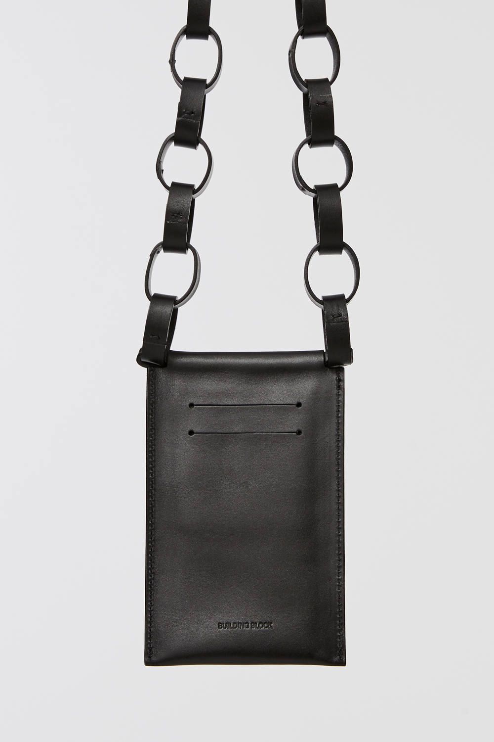 Building Block - iPhone SLING with Leather Chain [BLACK