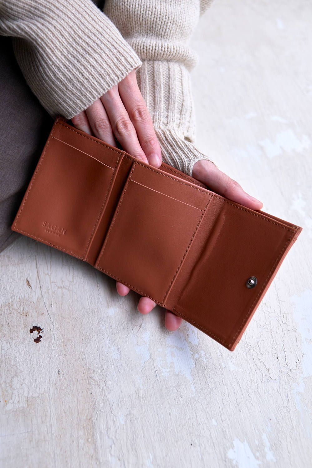 SAGAN VIENNA - 【20SS】WALLET TRIPTYCH [MIELE] / M_WN5 | BONITA