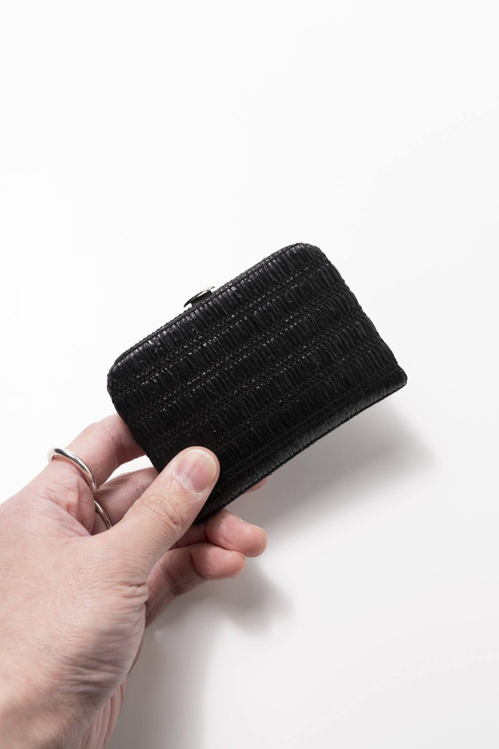 【20SS】EDDA WALLET [BLACK VEGAN] / エッダウォレット [ブラックヴィーガン]