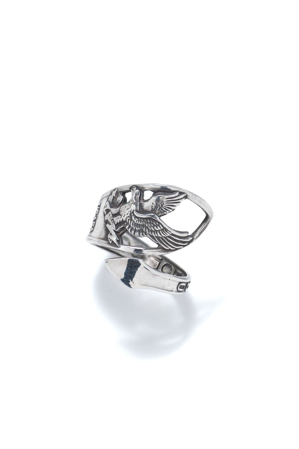 【1点もの】EAGLE TWIST SPOON RING / イーグルツイストスプーンリング [OX]