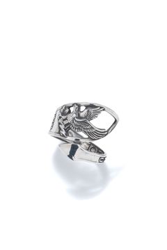 【1点もの】EAGLE TWIST SPOON RING / イーグルツイストスプーンリング [OX]