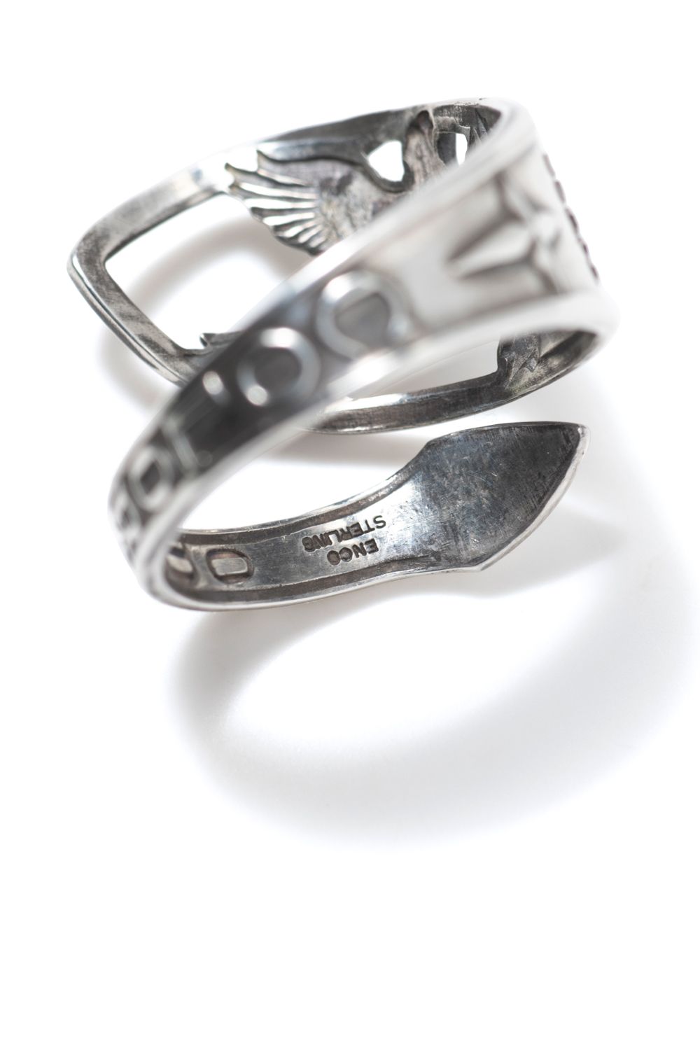 【1点もの】EAGLE TWIST SPOON RING / イーグルツイストスプーンリング [OX]