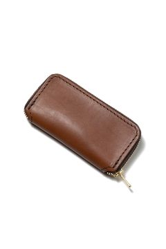LEATHER VOYAGE ROUND ZIP KEY CASE [CORTESIA] TypeB | キーケース (ラウンドジップ) / ブラウン