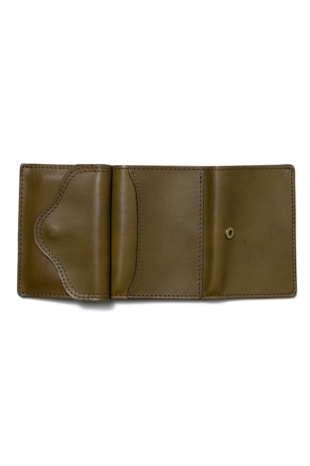 【25SS予約受付中｜12/17まで】LEATHER VOYAGE POCKET WALLET [VERDE] | ポケットウォレット (三つ折り) / オリーブ