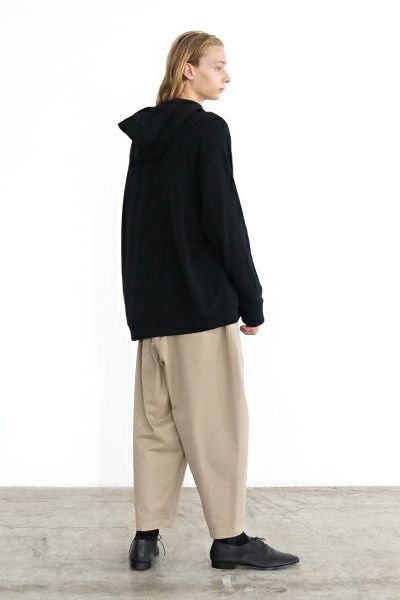 【24AW】ballon hoody [BLACK] - バルーンフーディ [ブラック] / vu-cut-005