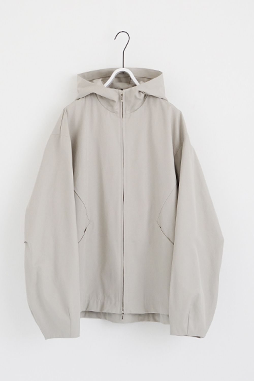 【24SS】hoodie blouson FINX COTTON [CHALK] - パーカーブルゾン [チョーク] / vu-s24-b02