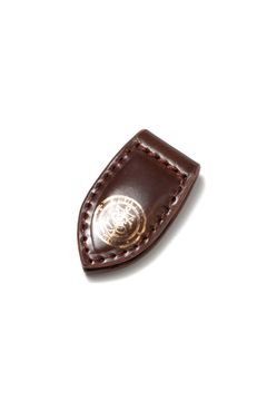 LEATHER GARRISON MONEY CLIP [BOURBON] | シェルコードバン マネークリップ / バーボン
