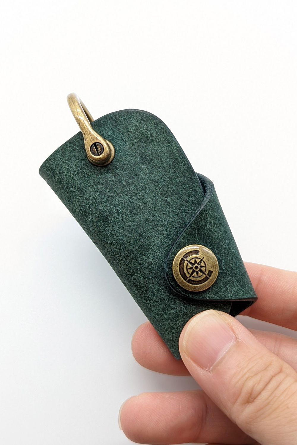 ボタンフックキーケース S [ブルー] / Button Hook Key Case [BLUE] - プエブロ