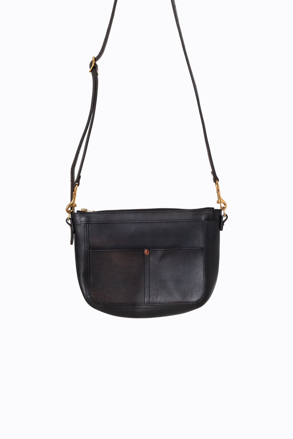【ラスト1点 / 25SS】LEATHER TELEPHONE SHOULDER BAG -SMALL [BLACK] | テレフォンショルダーバッグ / ブラック