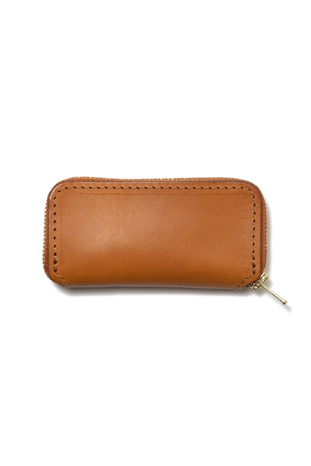 LEATHER VOYAGE ROUND ZIP KEY CASE [MEAL] | キーケース (ラウンドジップ) / キャメル