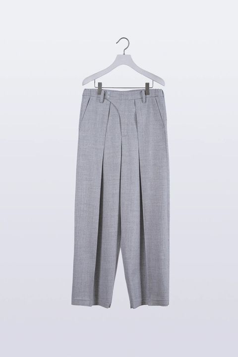 【アーカイブ展 / 1.18まで】Cocoon Organ Trousers [grey] - コクーンオルガントラウザーズ [グレー] / FW24BT01