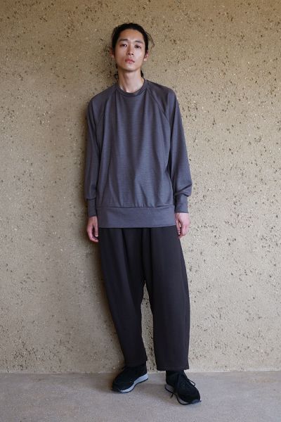 【24AW】basic long knit [CHARCOAL] - ベーシックロングニット [チャコール] / vum-kn01