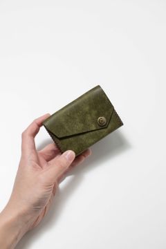 【ラスト1点】三つ折り財布 [オリーブ] / Mini Wallet [OLIVE]