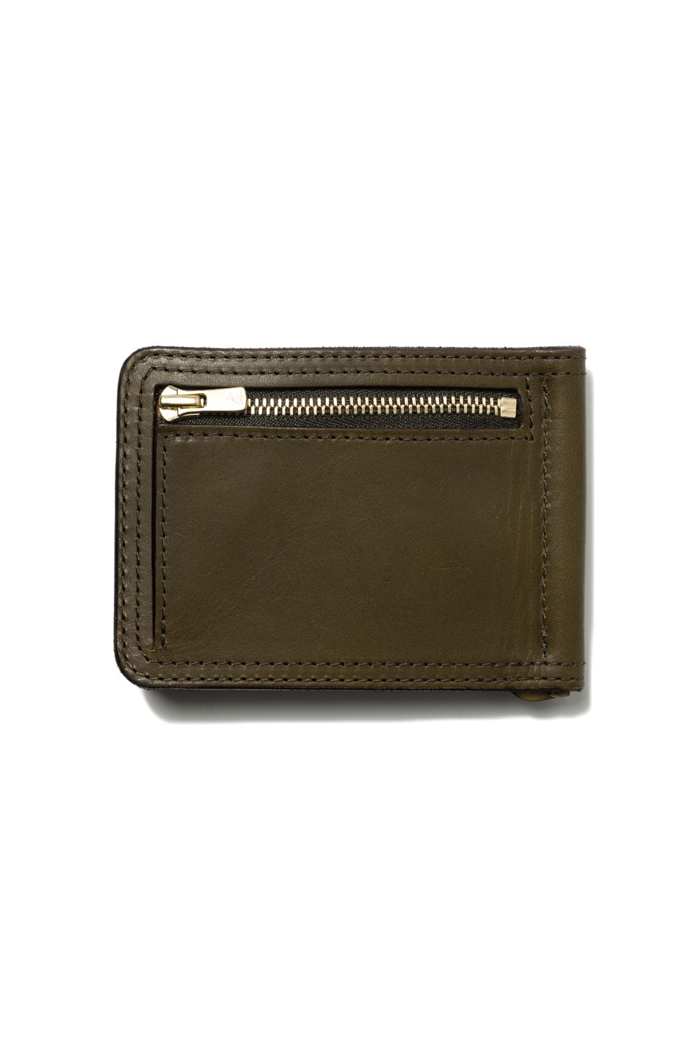 【ラスト1点 / 24AW】レザーボヤージュマネークリップ [オリーブ] / LEATHER VOYAGE MONEY CLIP [VERDE]