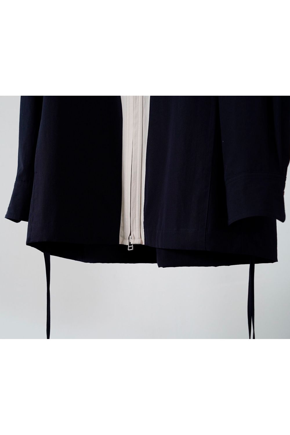 【24AW】Heart Shirt [ivory-navy] - ハートシャツ [アイボリー-ネイビー] / AW24SH02