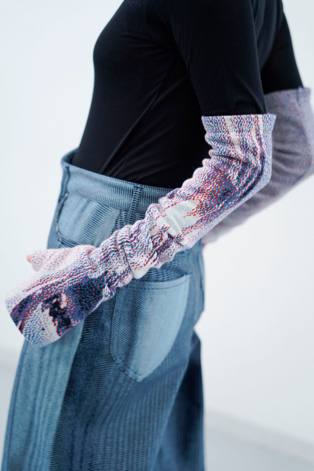 【24AW】Orbs Knit Arm Covers [morning] - オーブスニットアームカバー [モーニング] / AW24KN04