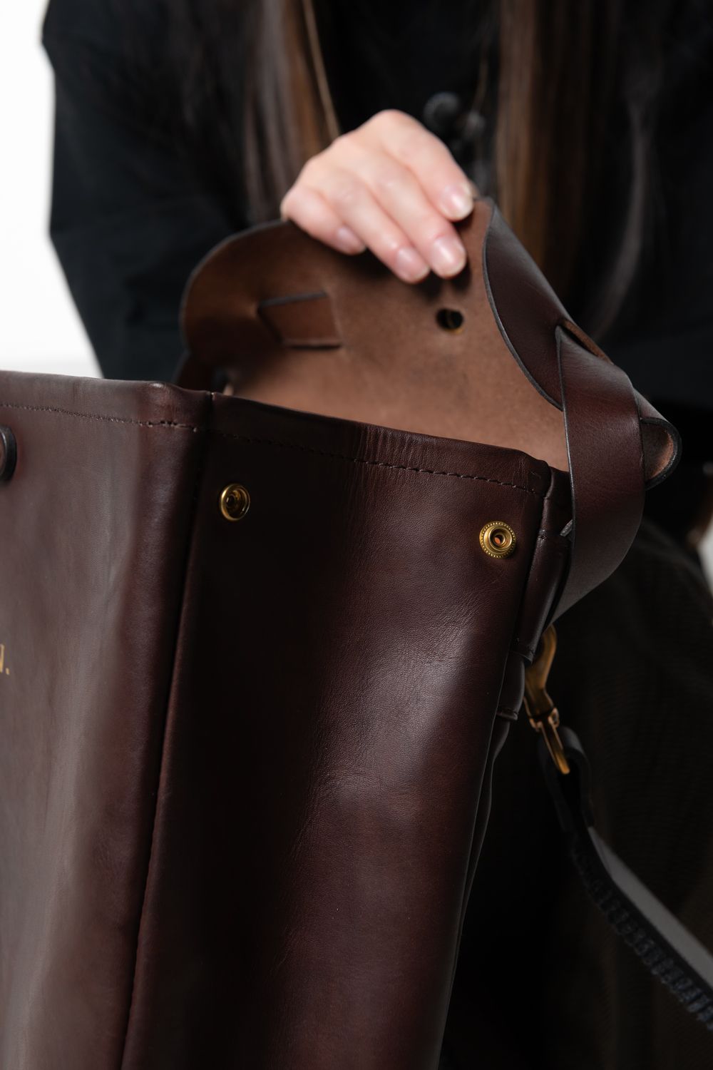 【26SS】LEATHER VOYOGE 2WAY RUCKSACK [BROWN] / レザーリュックサック (2WAY) [ブラウン]