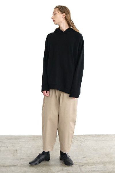【24AW】ballon hoody [BLACK] - バルーンフーディ [ブラック] / vu-cut-005