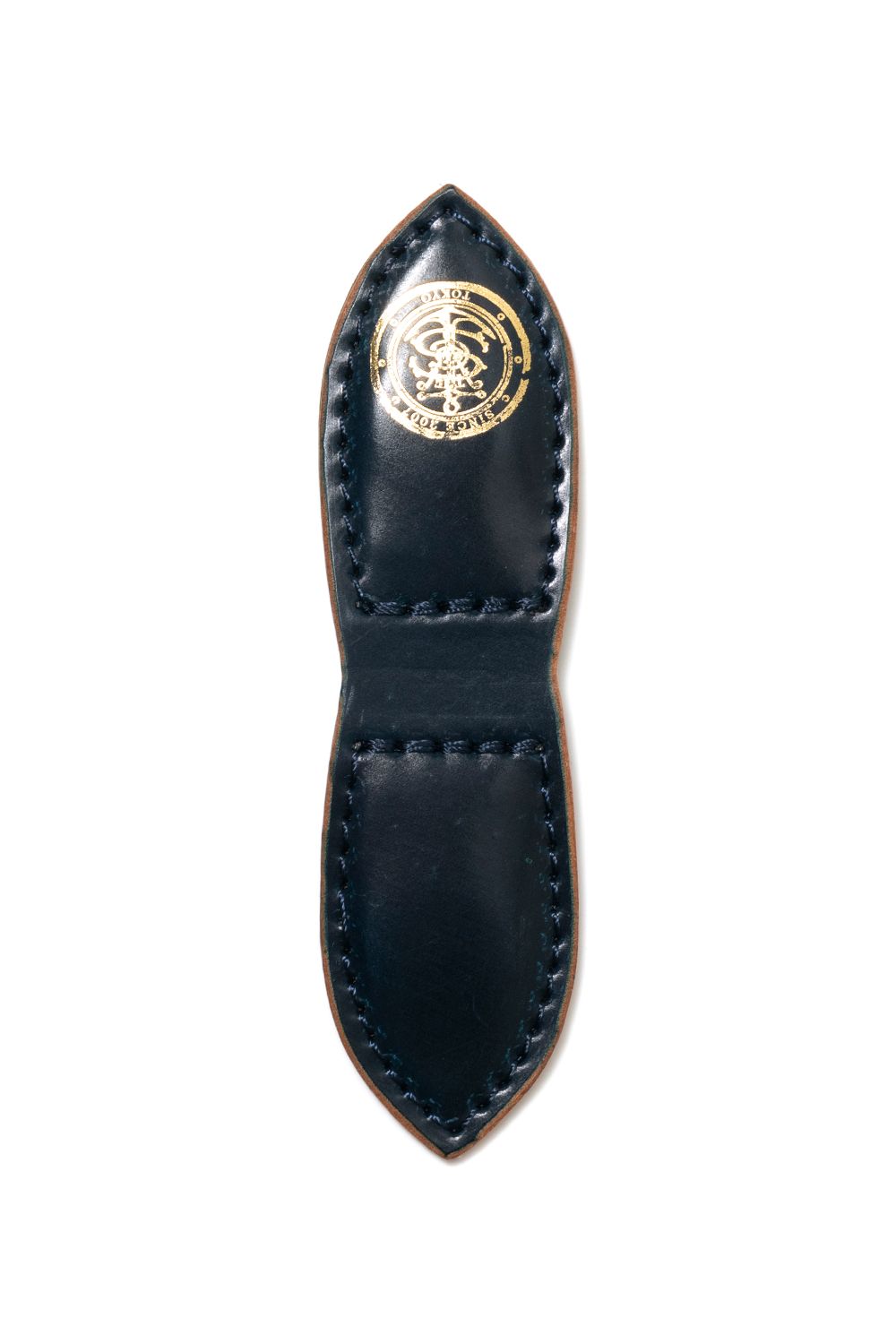 LEATHER GARRISON MONEY CLIP [NAVY] Type-B | シェルコードバン マネークリップ /ネイビー