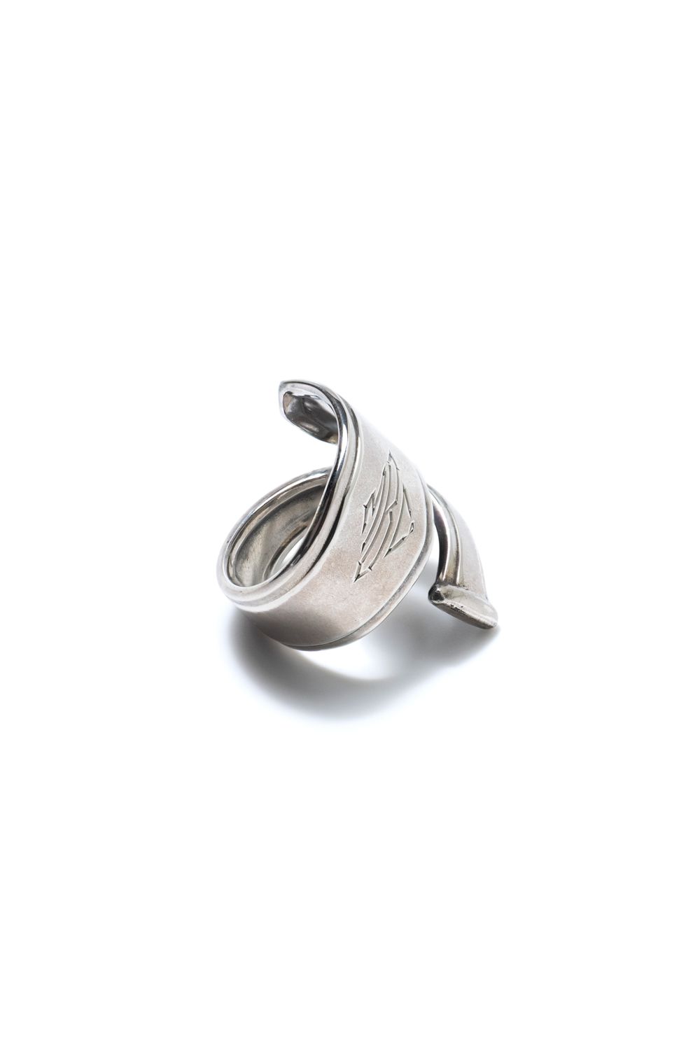 【1点もの】GEOMETRIC ARCH SPOON RING / ジオメトリックアーチスプーンリング [SV]