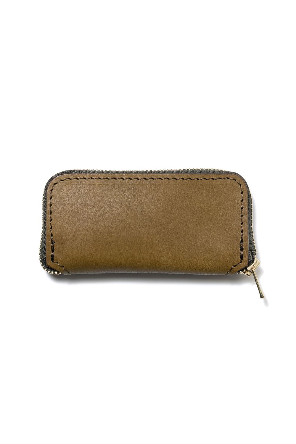 LEATHER VOYAGE ROUND ZIP KEY CASE [VERDE] | キーケース (ラウンドジップ) / オリーブ
