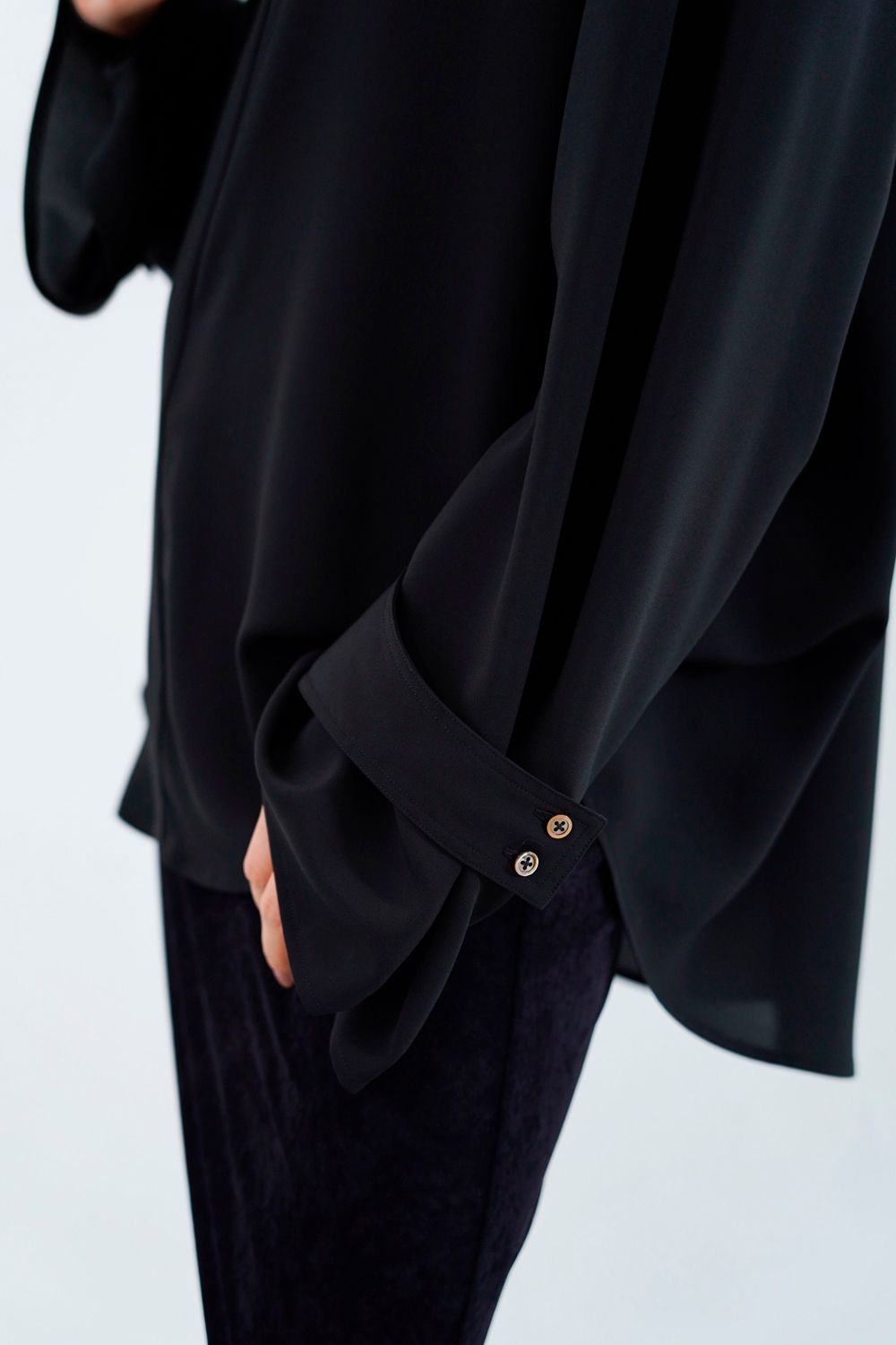【24AW】Pure Shirt [black] - ピュアシャツ [ブラック] / AW24SH01