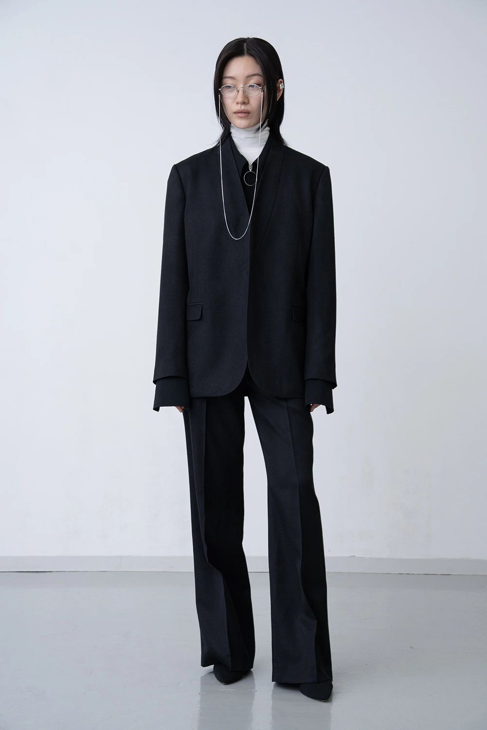 【26AW / 予約受付中】O Blouse [black] - オーブラウス [ブラック] / FW26SH02