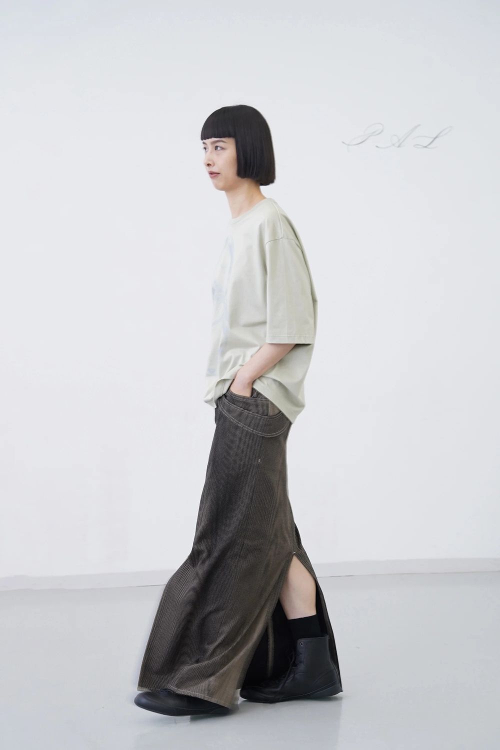 【26SS / 予約受付中】Mirage Bleach Skirt [black]  - ミラージュブリーチスカート [ブラック] / SS26BT08