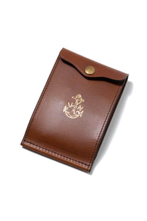 【26SS / 予約受付中】LEATHER NAVAL MONEY CLIP [CORTESIA] | ネイバル マネークリップ / ブラウン