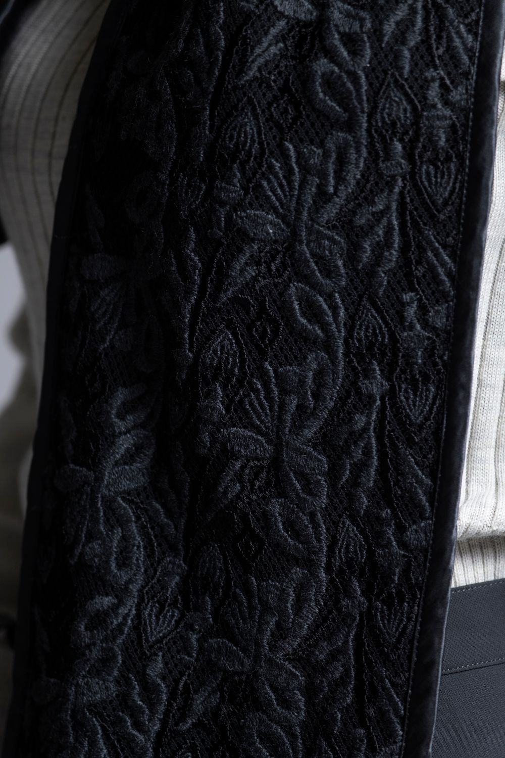 【24AW】CHILI PEPPER レーススカーフ [Gray]