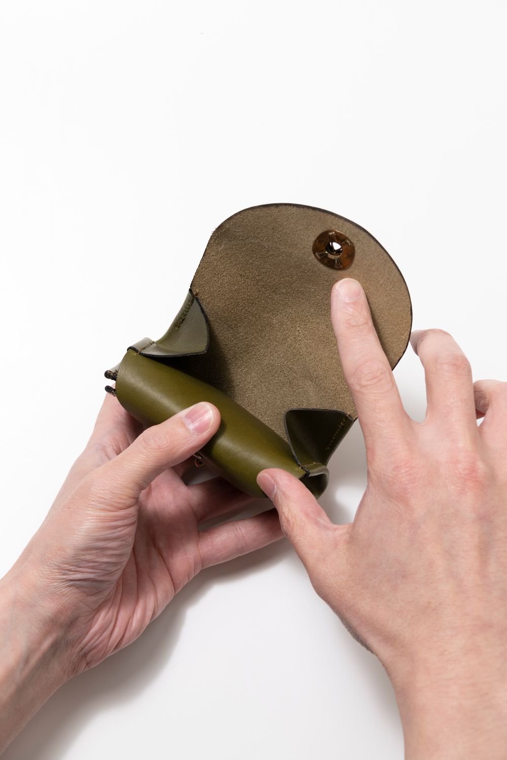 LEATHER GARSON POCKET WALLET [VERDE] TypeB | ギャルソンポケットウォレット / オリーブ