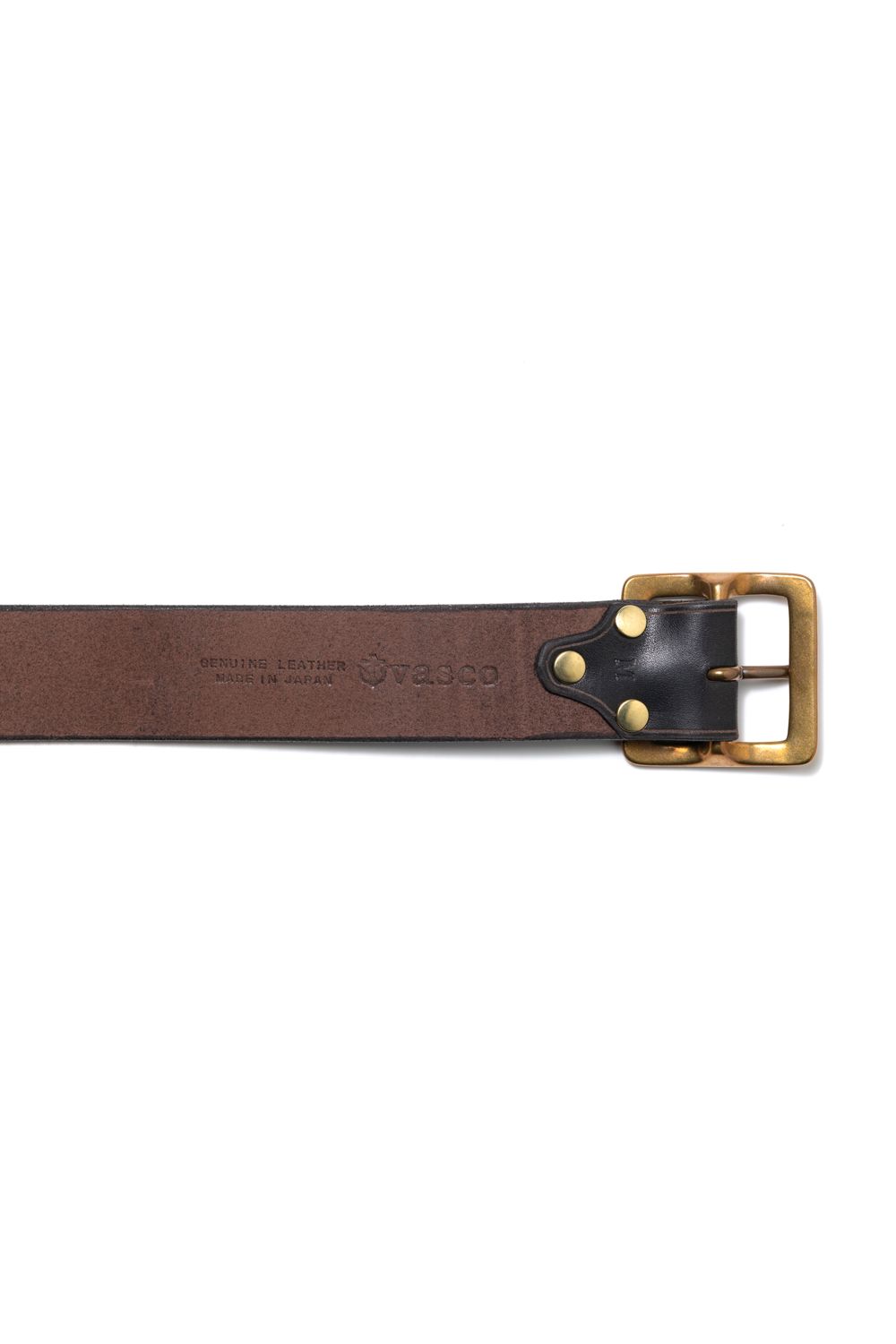 【ラスト1点】LEATHER GARRISON BELT [BLACK] | レザーギャリソンベルト / ブラック