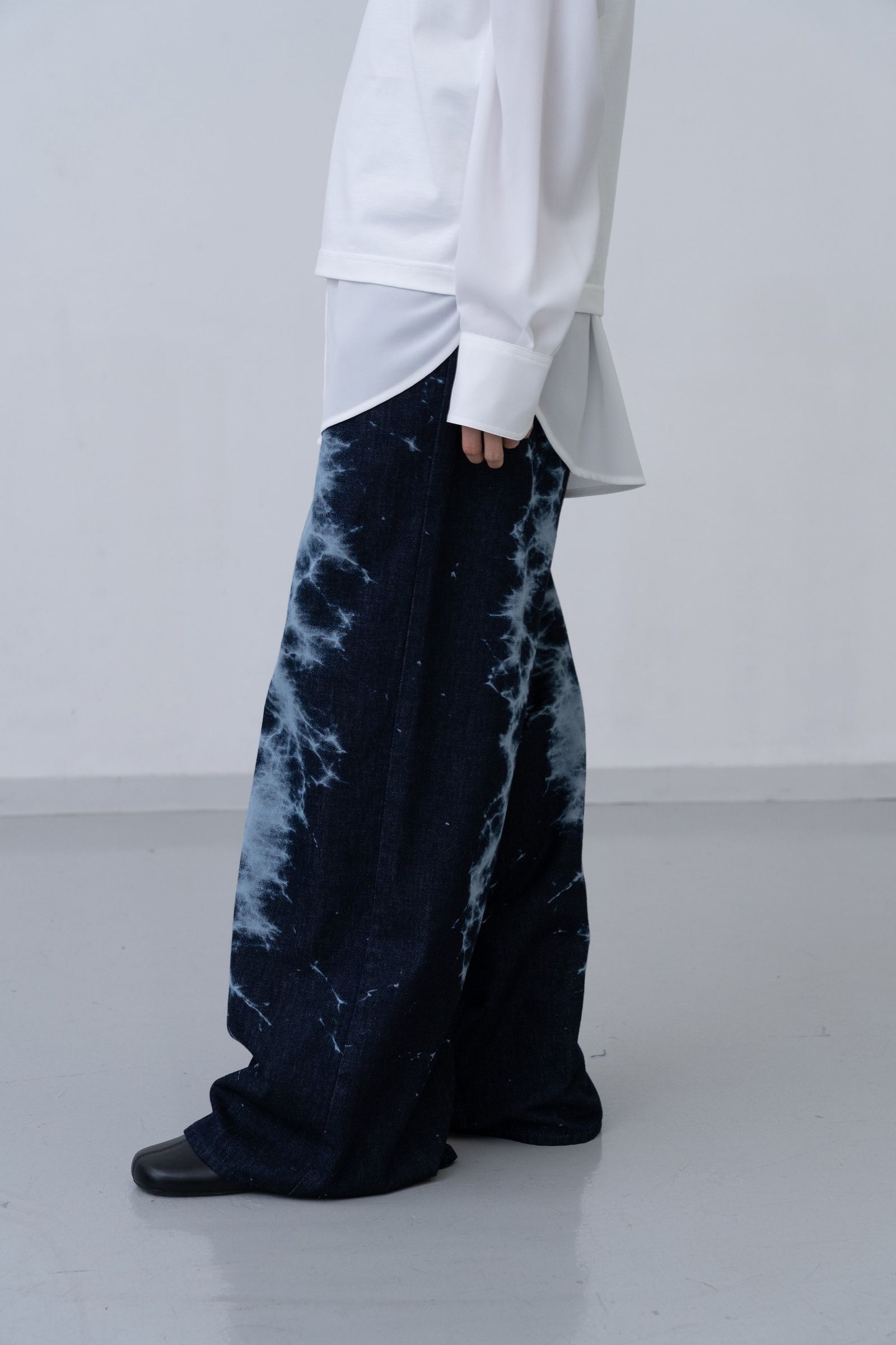 Caustics Bleach Denim [navy]
