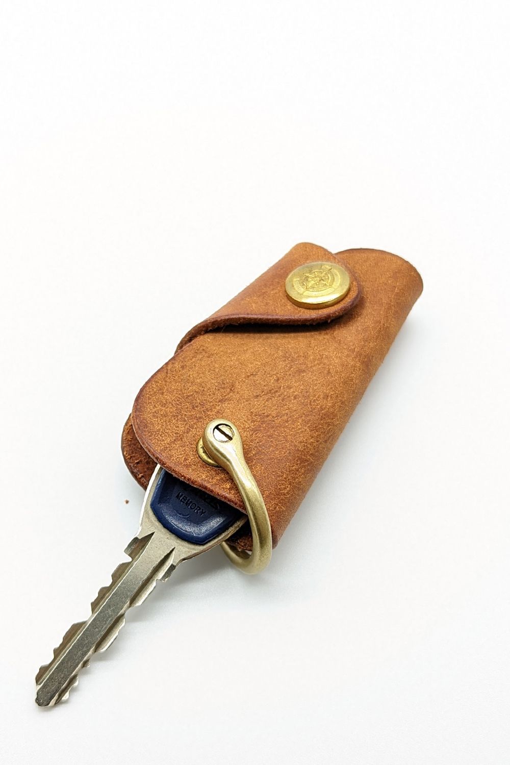 ボタンフックキーケース S [キャメル] / Button Hook Key Case [CAMEL] - プエブロ