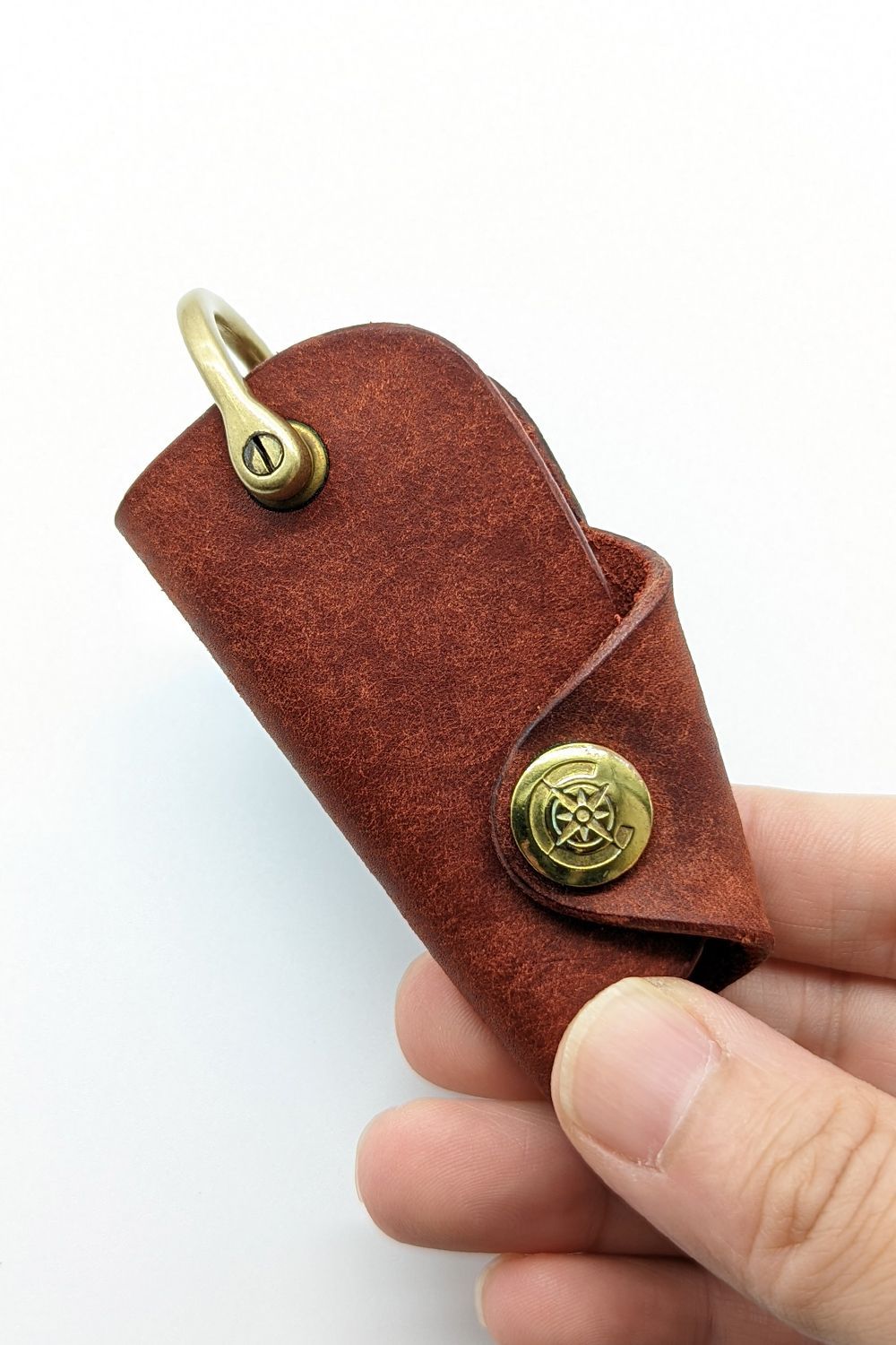 ボタンフックキーケース S [レッド] / Button Hook Key Case [RED] - プエブロ