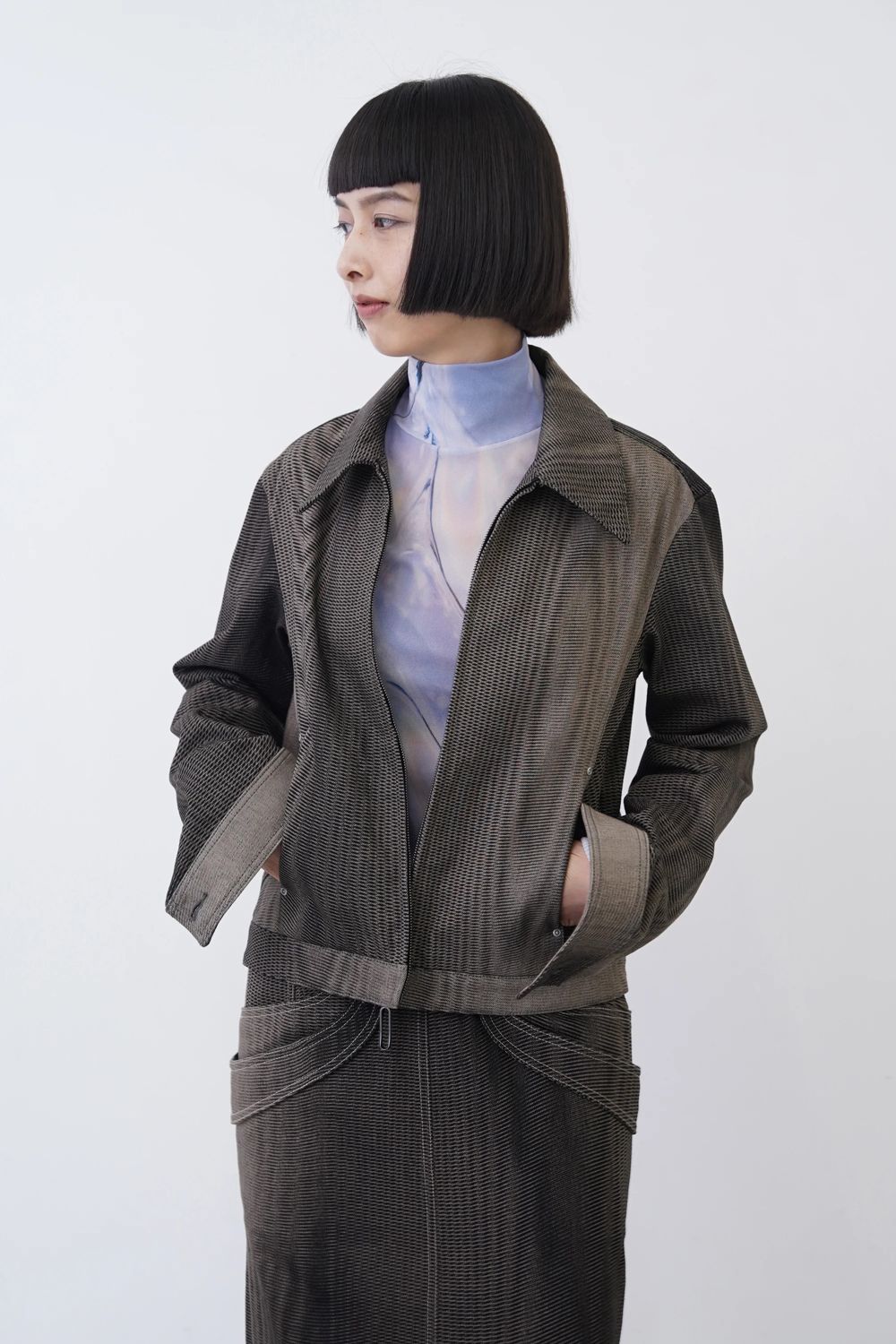 【26SS / 予約受付中】Mirage Bleach Denim Jacket [black] - ミラージュブリーチデニムジャケット [ブラック] / SS26OU03