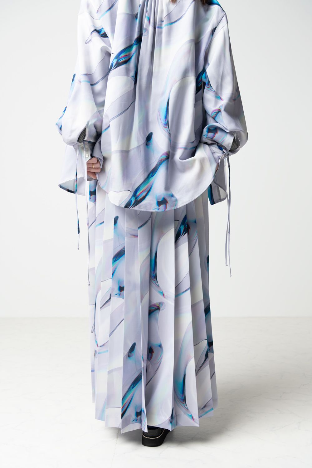 HATRA - 【23SS】Hak Pleats Pants [grey] - ハカマプリーツ