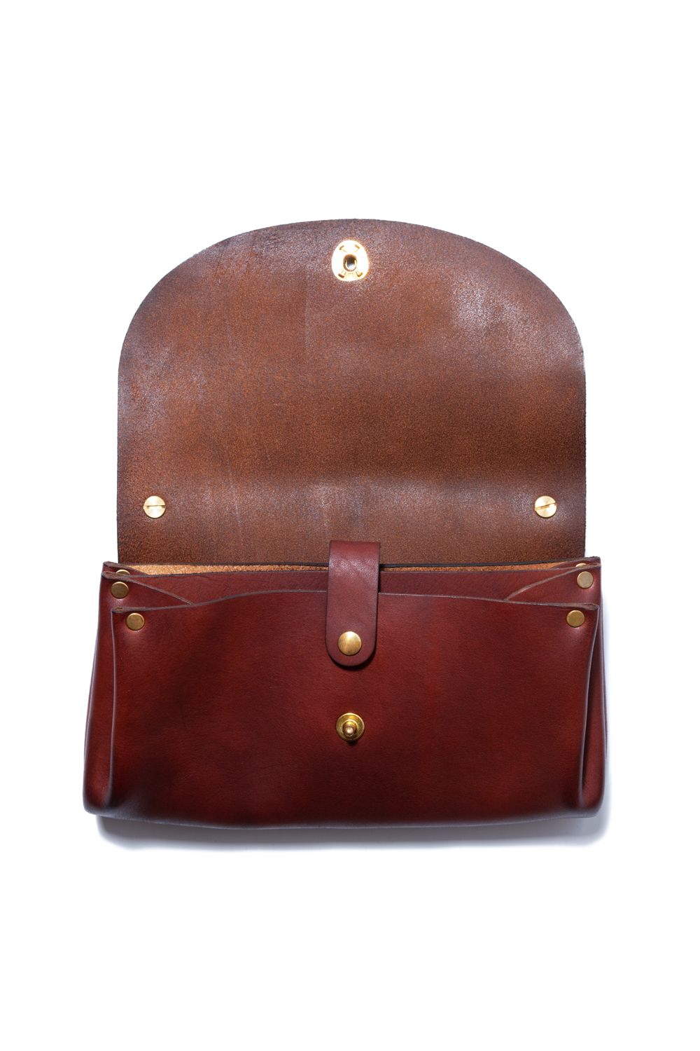 【予約商品】LEATHER GARCON 2WAY BAG [CAMEL] | ショルダーバッグ /  クラッチバッグ (2Way) / キャメル