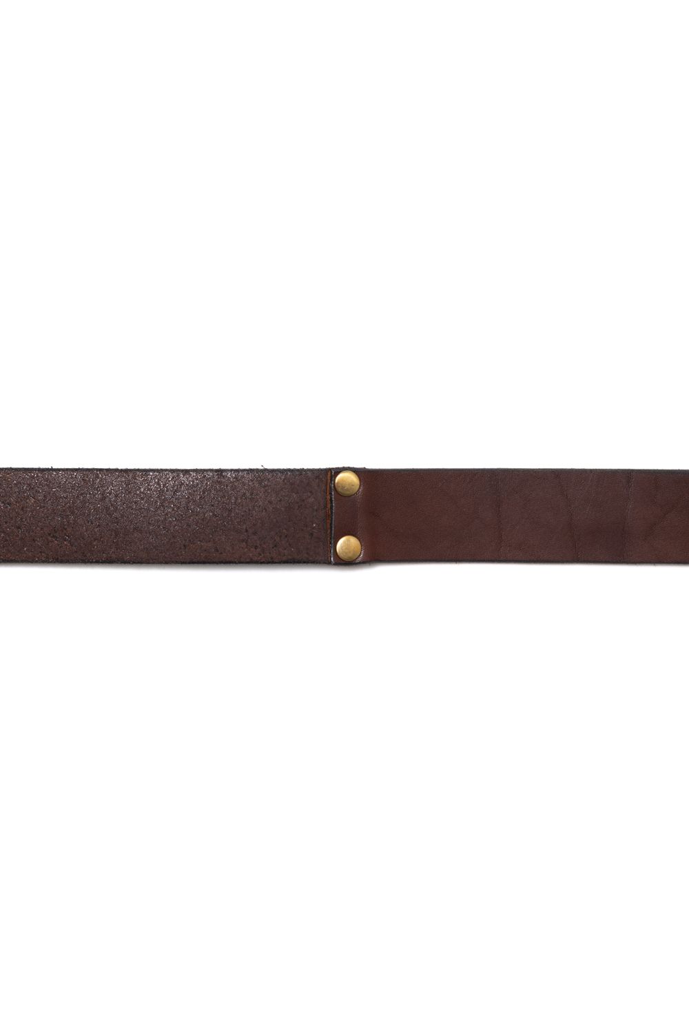 【ラスト1点】LEATHER RING BELT [BROWN] | リングベルト / ブラウン