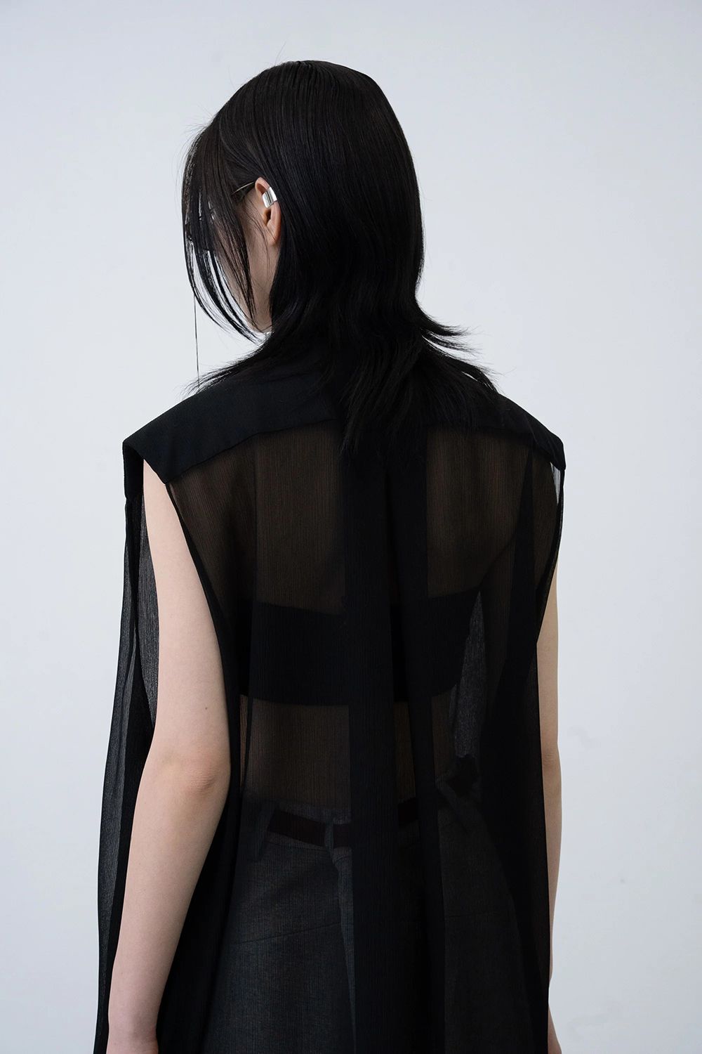 【26AW / 予約受付中】Winker Sheer Gown [black] - ウィンカーシアーガウン [ブラック] / FW26RO02