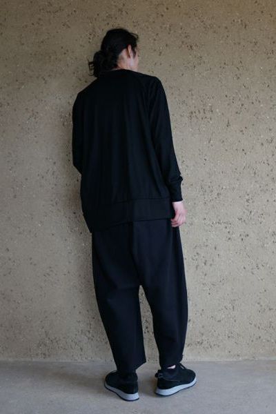 【24AW】basic long knit [BLACK] - ベーシックロングニット [ブラック] / vum-kn01