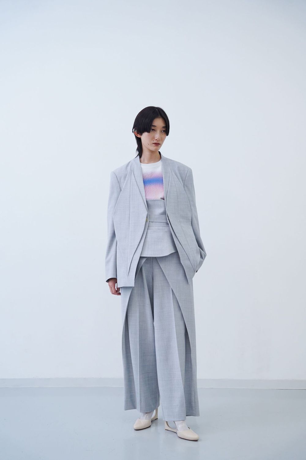 HATRA - 【ラスト1点 / 24SS】 Dia Tailored Jacket [grey] - ディア