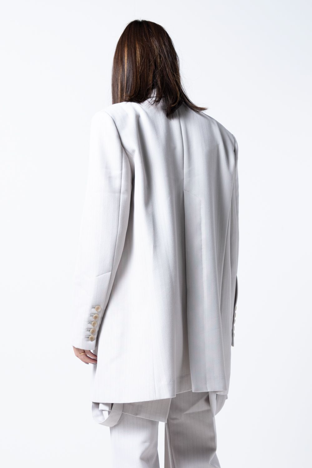 【ラスト1点 / 24SS】へリンボンベントジャケット [Graige,Yellowblack]